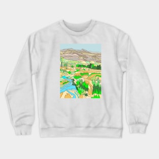 The Alpujarra Mountains, Andalucia, Spain Crewneck Sweatshirt